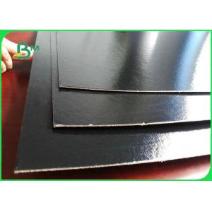 800gsm 1000gsm Book Binding Board , High glossy Laminated black cardboard For