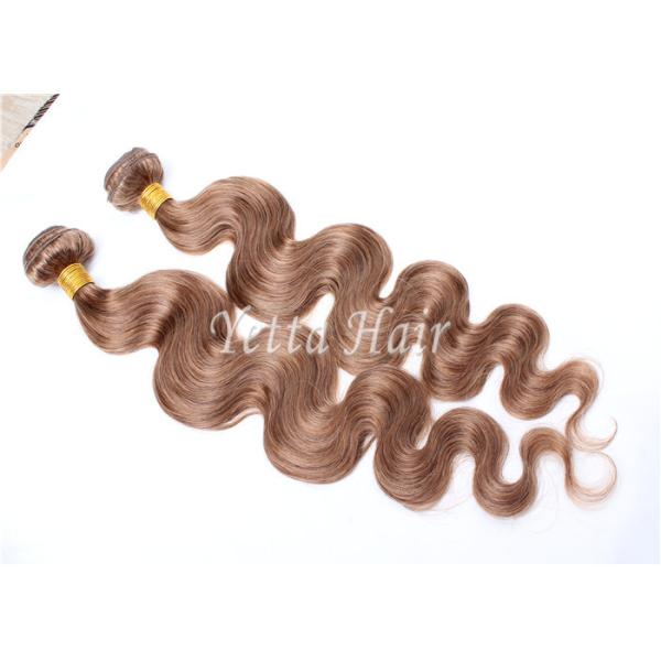 Buy Unprocessed Light Brown Virgin Human Hair Extensions Without Shedding at wholesale prices
