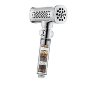 Sleek And Modern Handheld Shower Head With Transparent Handle Luxurious Shower