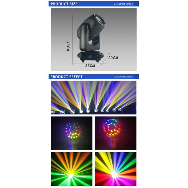 150w Moving Head Light 18 Prism Gobo Spot for KTV Theater Auditorium Stage Bar Concert