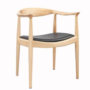 Quality Natural Wood Hans Wegner Kennedy Office Chair With Leather Seat for sale