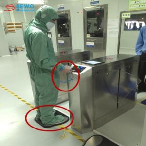 Pedestrian Swing Gate ESD Turnstiles RS232/485 Communication Turnstile Biometric