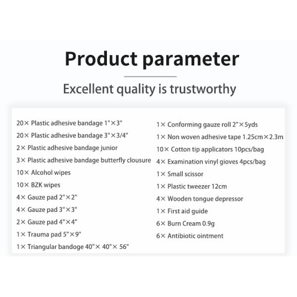 Customized 10 Person First Aid Kit for Camping for Emergency Medical Supplies & Emergency Kit