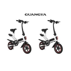 Three Colours Folding Electric Bicycle 10AH Lithium 15 Degrees Climbing Ability