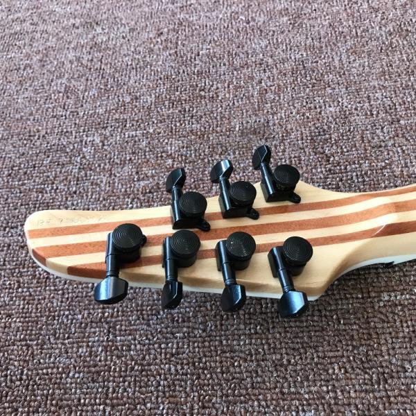 Mayones guitar mayones regius red 7 string electric guitar neck through guitar custom shop seymour duncan p