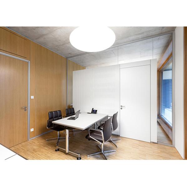 Buy solid door customized frameless solid office partition with lock at wholesale prices