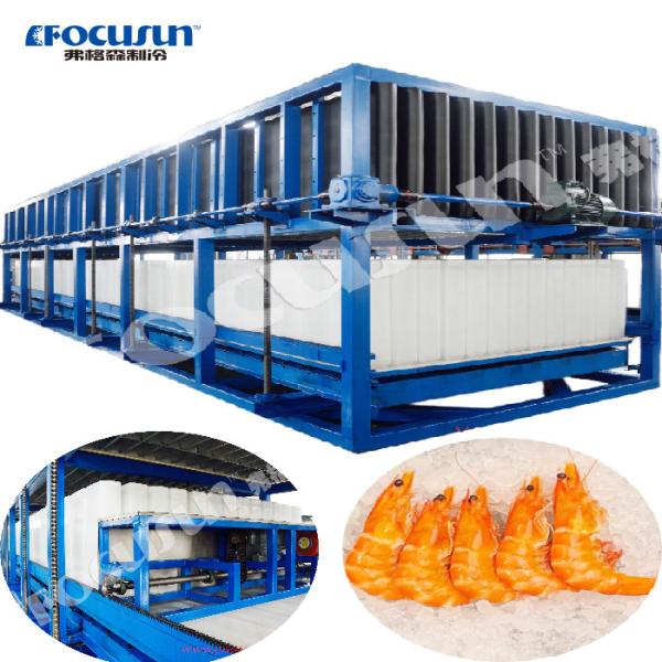 Buy Video Outgoing-Inspection Provided High Productivity Direct Cooling Block Ice Machine at wholesale prices