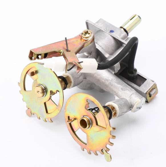 Factory spot gas cooker double gun valve body gas cooker 30° safety valve thermocouple desktop cooker safety valve body