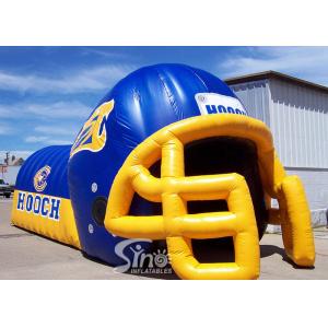 Giant Commercial Inflatable Games Rugby Inflatable Helmet Tunnel For Children