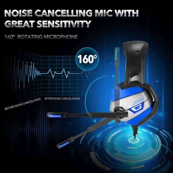 PC PS4 DC5V 20000Hz Onikuma K5 Gaming Headset