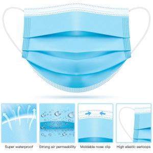 Quality Non Sterile 3 Ply Disposable Face Mask Melt Blown Medical Breathable for sale
