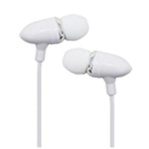 Quality White metal with special tuning hole TPE wire with Mic high quanlity deep bass earphone for sale