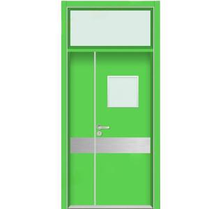 China Aluminum Honeycomb Filler Clean Room Door With 6mm Vision Glass on sale
