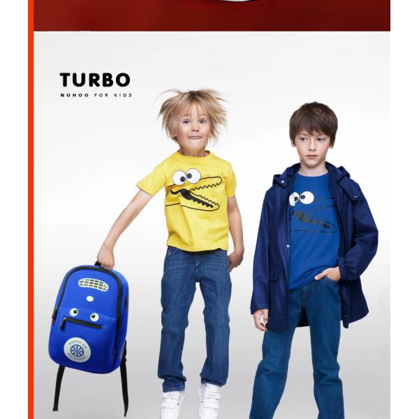 Yellow / Red / Blue Kids Cartoon Backpack For Boys Lightweight Shockproof