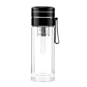 300ml Reusable Borosilicate Bulk Glass Bottles With Tea Infuser