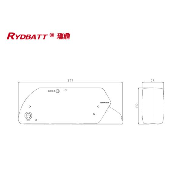 RYDBATT DS-6C(48V) Lithium Battery Pack Redar Li-18650-13S3P-48V 13Ah For Electric Bicycle Battery