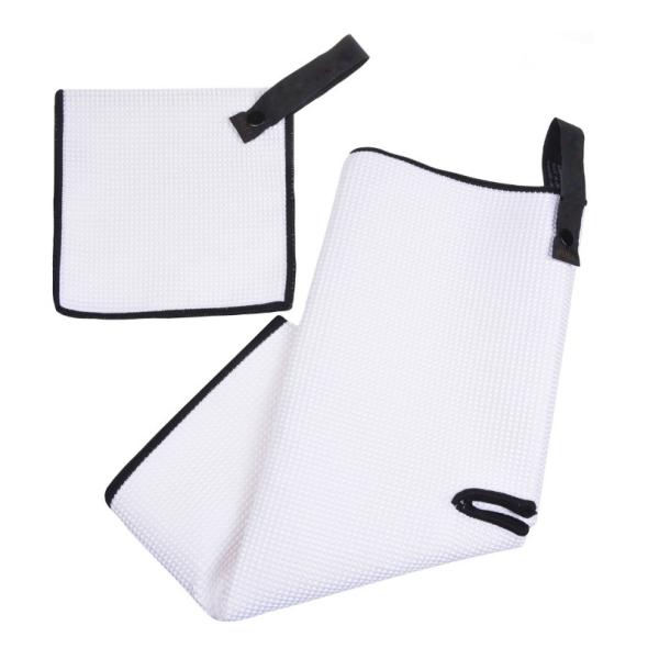 Wholesale Golf Club Accessories Metal Embroidery Waffle Microfiber Golf Towels