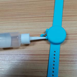 Hand Sanitizer Silicone Refillable Wristband Wearable Dispenser Bracelet Gel