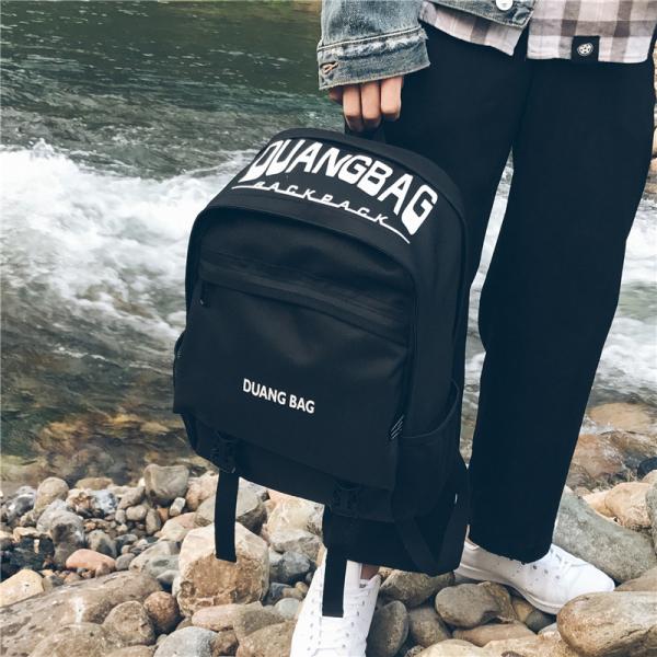 New Korean version of solid color backpack fashion trend Japanese and Korean student bag factory outlet