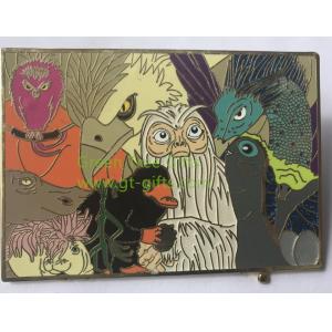 Custom Offset printing hard enamel metal lapel pins with epoxy