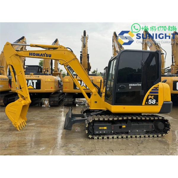 Komatsu PC58 Digger Quality With Hydraulic Pump Komatsu Pc58 Excavator Used
