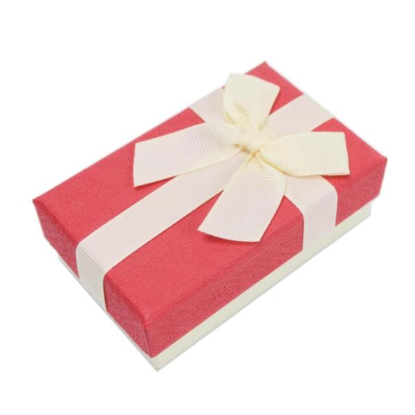 Custom Logo Color Box for Small Paper Jewelry Packaging Ribbon Bow Retail Stand Box