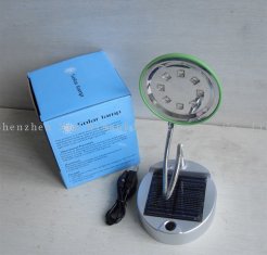 8LED solar powered table lamp