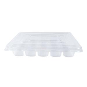 China Transparent Dumpling Box Disposable Bowl with Pillar Design and Eco-friendly PP Material for Storing and Dividing Dumplings on sale