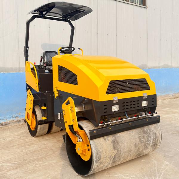 3.5 Ton Diesel Euro 5 EPA CE Engine Mini Compactor Road Roller Ride on Roller