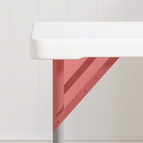 Portable HDPE Plastic Metal Adjustable Folding Table for Hotel Restaurant and Banquet