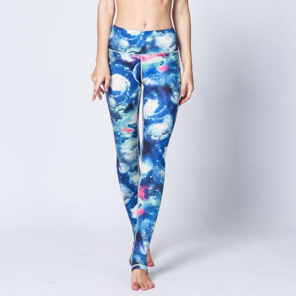 CPG Global Women's Outdoor Leggings Sport Running Pants Yoga Starry Blue Pattern HK37