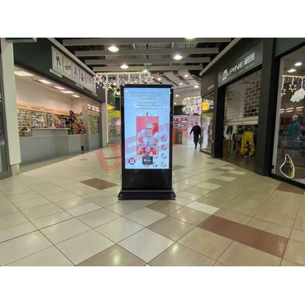 Cost-Effective 65 Inch Outdoor Digital Ads Signage 2500nits Brightness A For Bus Shelter