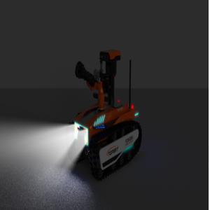 Explosion-Proof Fire-Fighting Reconnaissance 360° Detection Robot