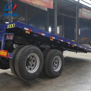 40FT Flatbed Container Trailer with 3 Axles and Air Suspension