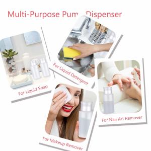 150ml 200ml BPA Free Plastic Nail Polish Remover Pump Bottle