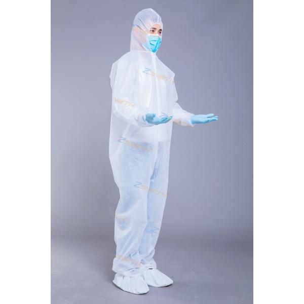 Buy Protective SMS 50g White Disposable Coveralls at wholesale prices