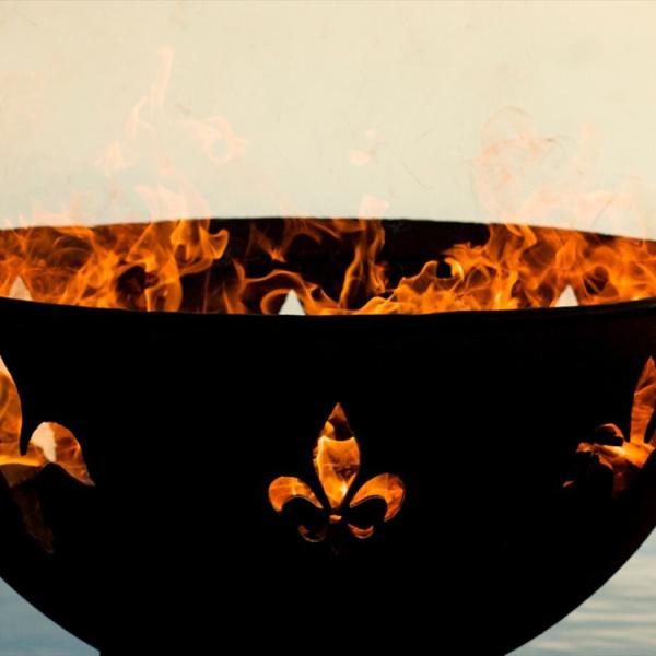 Corten Steel Outdoor Fire Pit Patio Garden Fire Bowl Rusty Fire Pit
