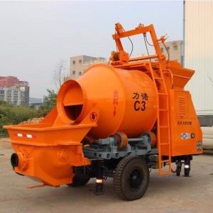 Portable C3 8Mpa Concrete Mixing Pump Trailer Mounted