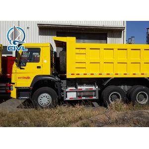 Sinotruk HOWO7 Red 336 Hp New Diesel Fuel Type Dump Truck With Q345 Steel Heavy