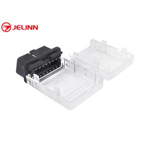 OBD2 Plastic Transparent Housing OBD 2 Enclosure and OBDII Male Connector With