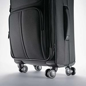 Expandable 4 Wheel 210D Polyester Soft Trolley Luggage