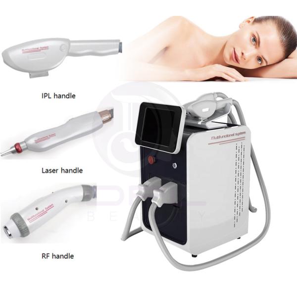 Multifunction IPL RF Nd Yag Laser Hair Tattoo Freckles Acne Removal Beauty
