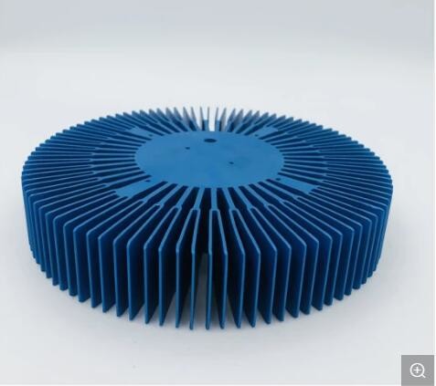 Buy Customized Hot Sell Blue Anodizing Industrial Aluminium Heatsink Sunflower Profile Heatsink at wholesale prices