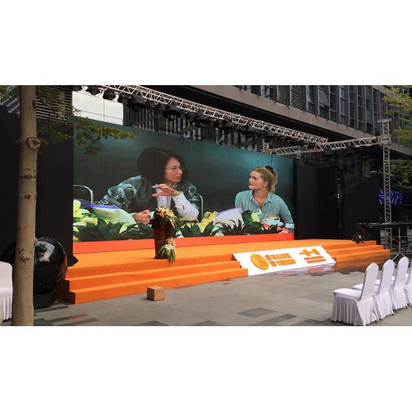 Full Color Outdoor Rental LED Display High Brightness Protection Level IP65 250 * 250mm