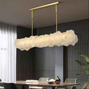 LED Modern Rectangle Luxury Pendant Light Fixtures 15 - 20m2