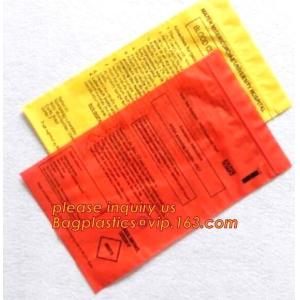 Biodegradable Biohazard Specimen Bag, Biohazard Specimen Transport Bag, Medical