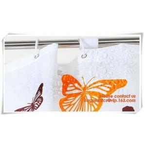 EU and USA best choose and fashionable priting YOUR LOGO shower curtain, bath