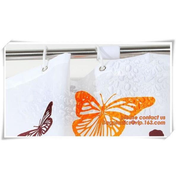 EU and USA best choose and fashionable priting YOUR LOGO shower curtain, bath