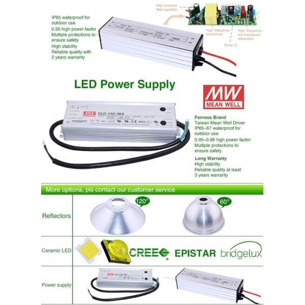 LED High Bay Light Super Bright Commercial Lighting 15000 Lumens 150W 85-265V Warranty 3 Years Light for Factory