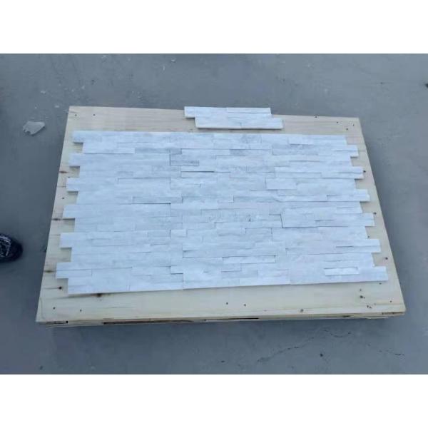 Buy White Quartzite Cultured Stone Panels Natural Slate Stone For Indoor Outdoor at wholesale prices